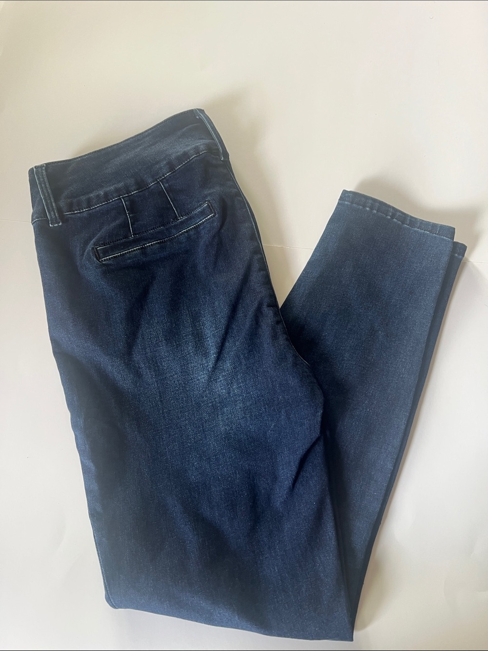 Shoe Dazzle Women's Slim Straight Jeans in Dark Blue